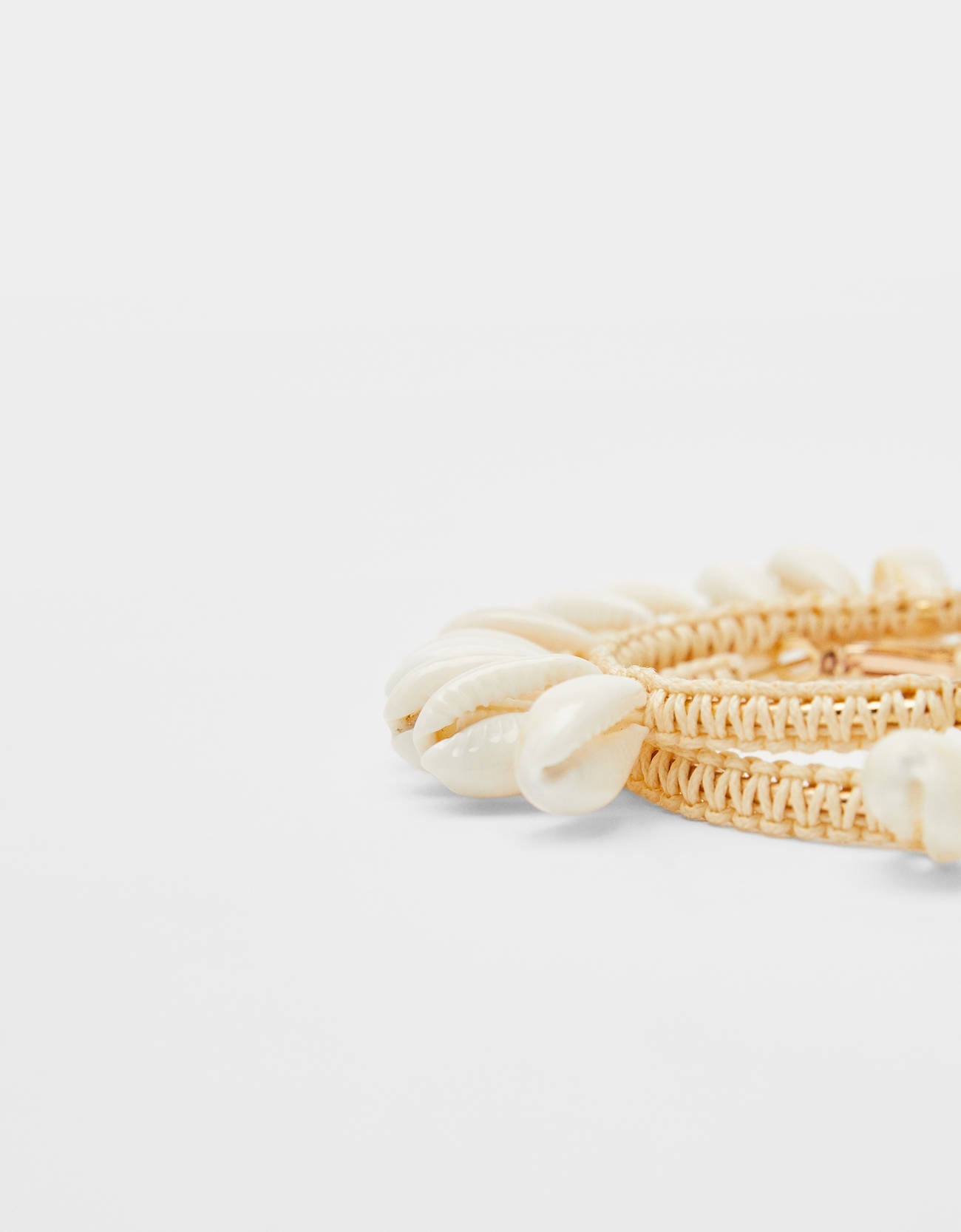 Seashell hoop earrings
