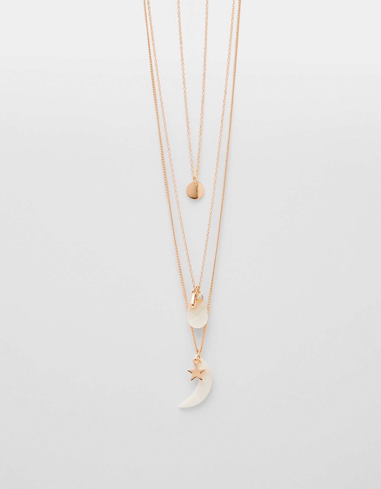 Multi-strand chain necklace