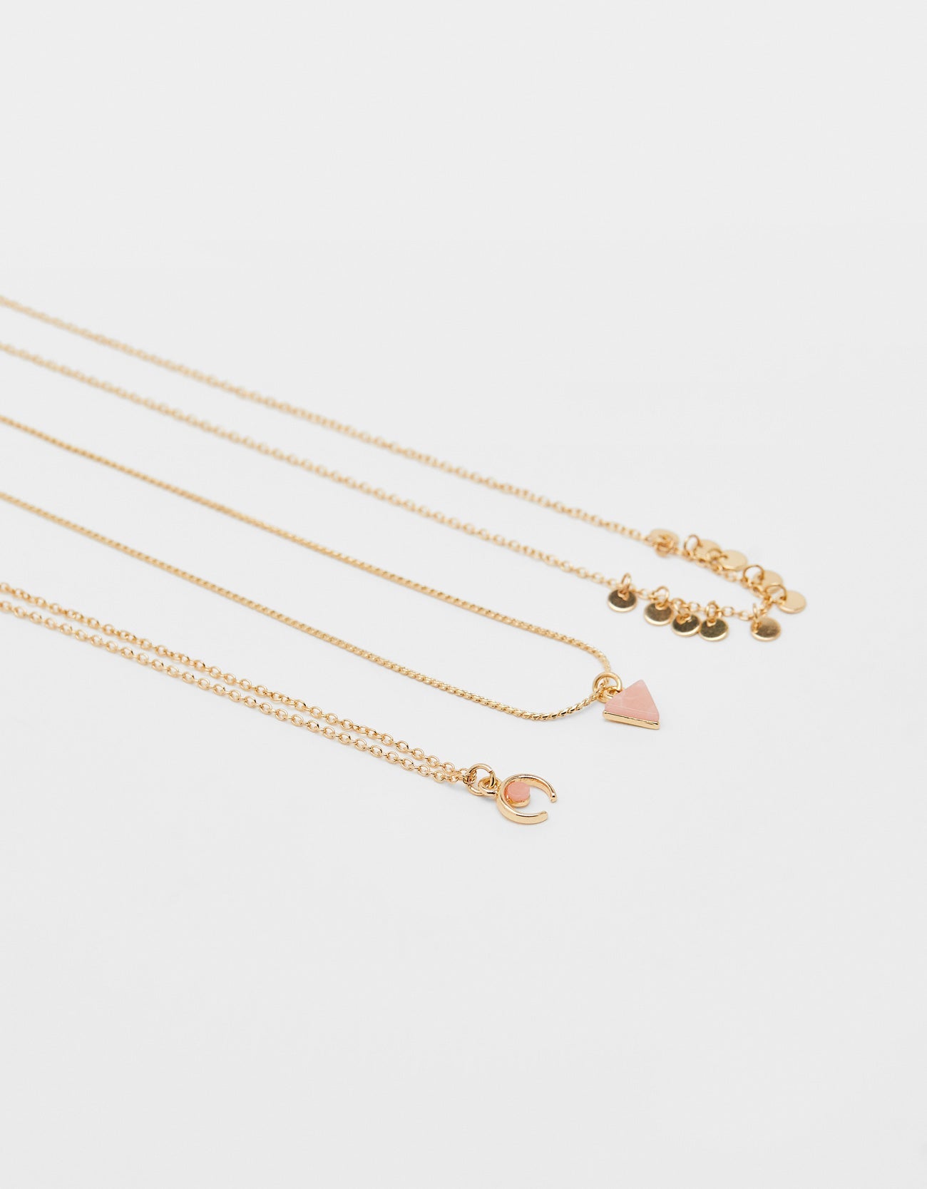 Set of chain necklaces