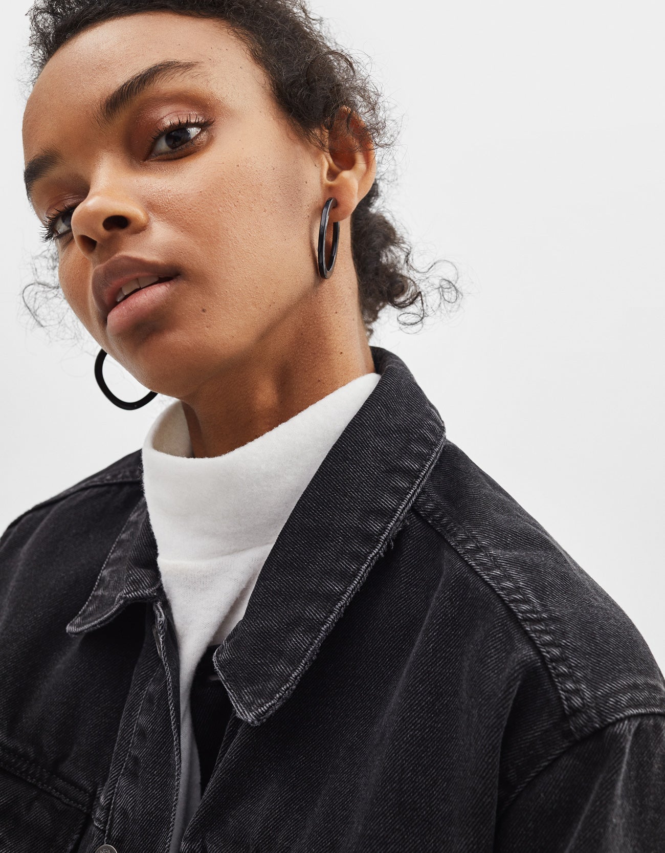 Set of 3 pairs of hoop earrings