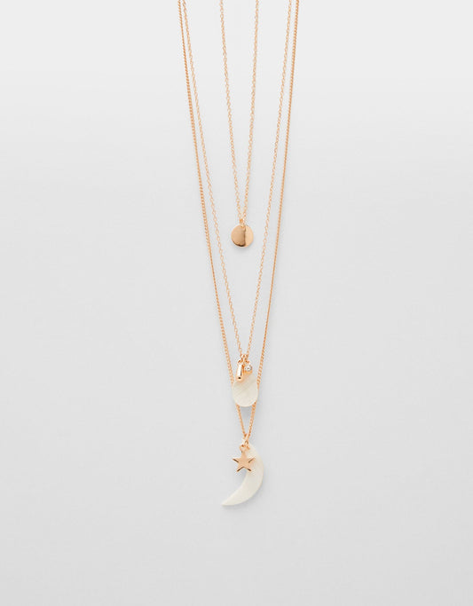 Multi-strand chain necklace